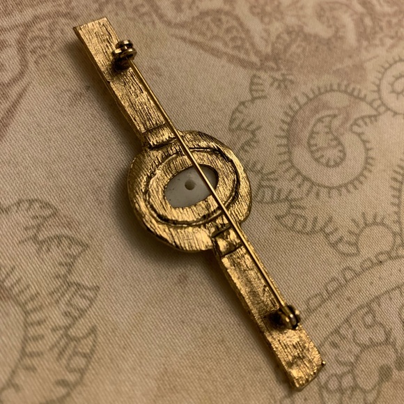 Vintage Faux Pearl Brooch - Picture 3 of 3